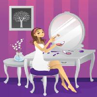 femeie, machiaj, copac, oglindă, birou Artisticco Llc - Dreamstime
