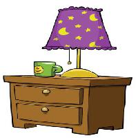 lampă, suport, cupa, sertar, luna, stele Dedmazay - Dreamstime
