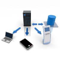 calculator, smartphone, databse, laptop Burnedflowers - Dreamstime